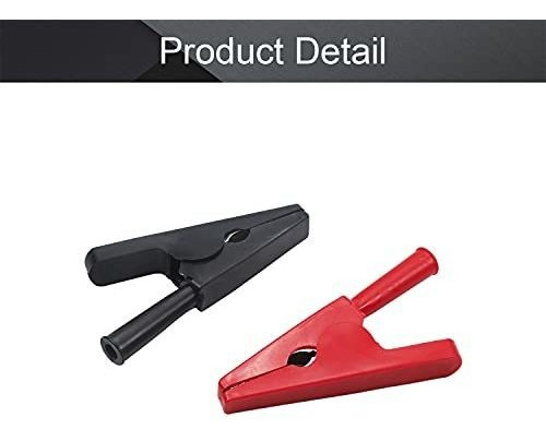 2 Unids 32a Clip Adaptador Extensor Banana Prueba Rojo