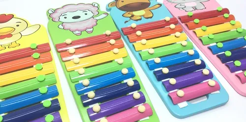 Marimba Xilofono De Animales Madera Juguete Bebe Musical