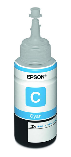 Botella De Tinta Epson 664 Cian T664220-al