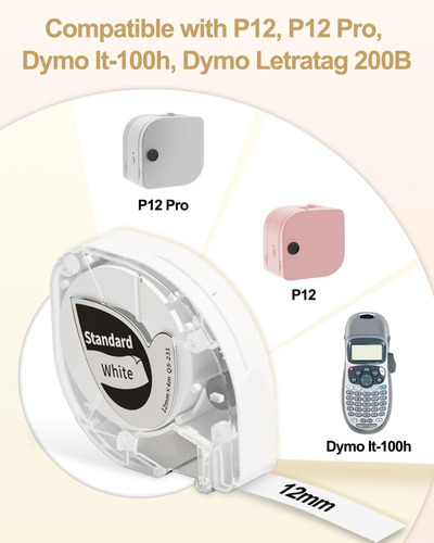 Cartucho Cinta O Rollo Phomemo Label Tape P12 P12 Pro