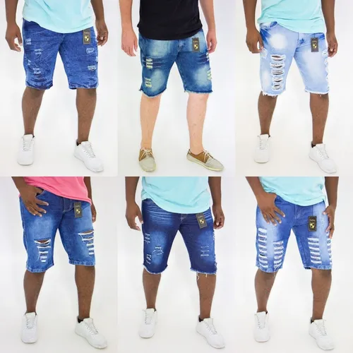 Calça destroyed masculina atacado 2025
