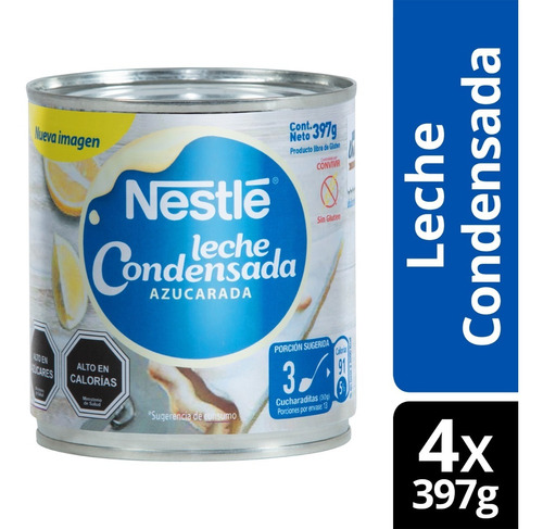 Leche Condensada Nestle 397g Tarro X4