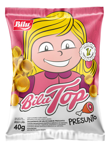 Bilu Top Sabor Presunto 40g - Fardo Com 30 Unidades