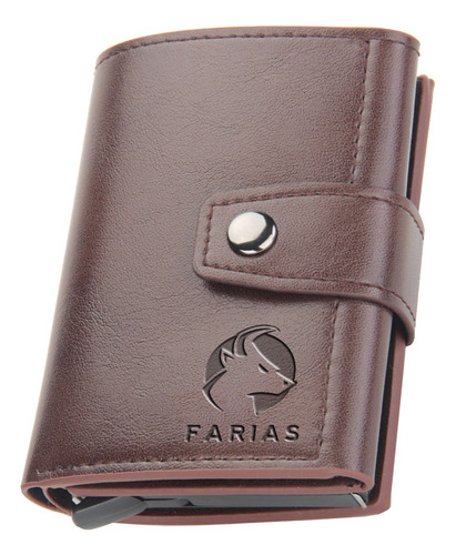 Cartera De Cuero Con Tarjetero Para Hombre Proteccion Rfid