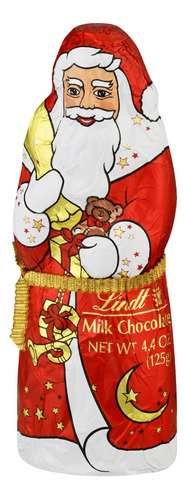 Lindt Santa Milk Chocolate Christmas Chocolate Candy 4.4 Nnf