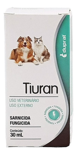 Tiuran Sarnicida E Fungicida P/ Cães E Gatos 30 Ml Duprat