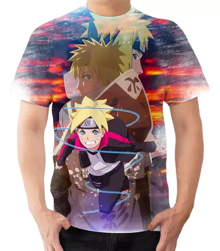 Camiseta Minato Quarto Hokage Anime Naruto Unissex