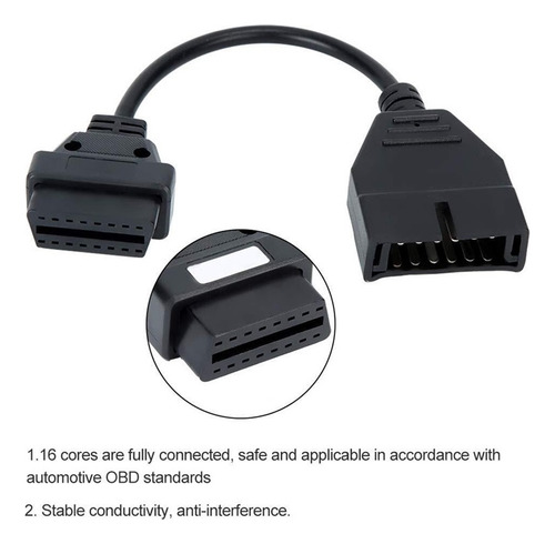 12-pin A 16-pin Obd2 De Diagnóstico Para General Motors