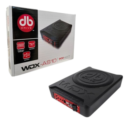 Subwoofer Plano Amplificado Db Drive Wdx-as10 900w+kit Cable