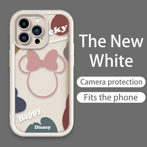 Funda Disney De Minnie Mickey Mouse Para iPhone 15, 14, 13,