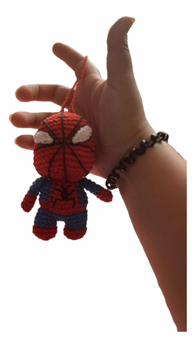 Spider Man Mini Tejido A Mano Amigurumi 8 Cm