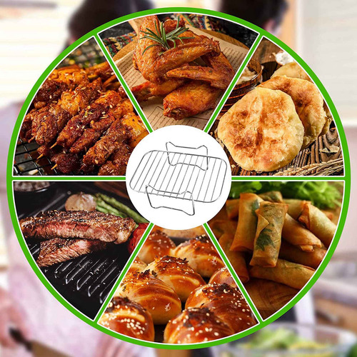Freidora Crystally-2x Air Fryer Para Freidoras De Doble Cest