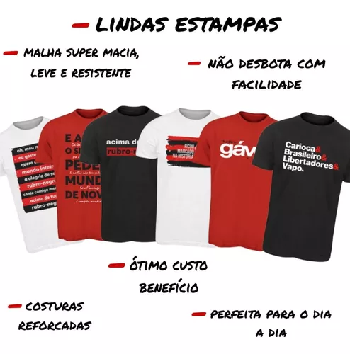 Camisa Flamengo Torcedor Masculina 100% Algodão 81 | Parcelamento sem  acréscimo