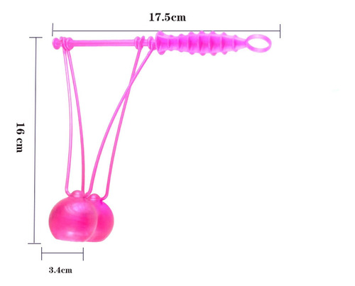 Swing Up Balls On A String Noise Maker Mini Rosado Rojo