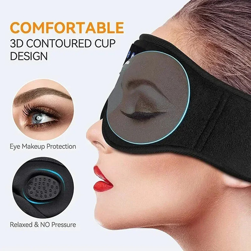 Auriculares Para Dormir Con Máscara De Ojos 3d Bluetooth Par