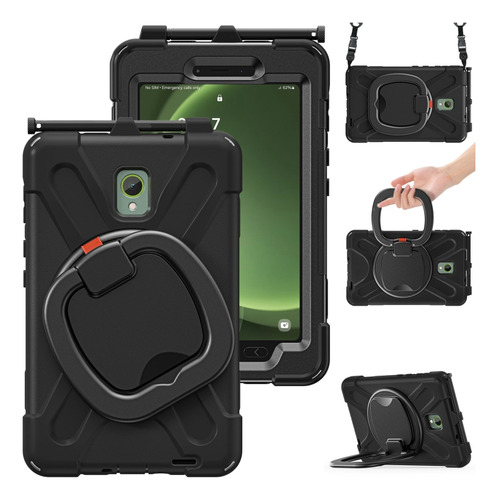 Funda De Silicona Negra Para Samsung Galaxy Tab Active5 X300