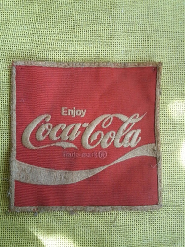 Antiguo Parche Tela Coca Cola Enjoy Trade-mark De Los 70s