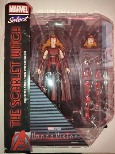 Scarlet Witch Wanda Bruja Escarlata Marvel Select Nueva 