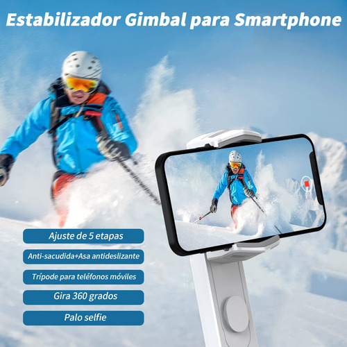 Estabilizador Para iPhone Con Luz Y Control Para Vlogging