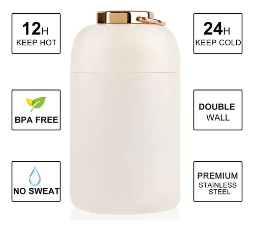 Termo Portatil Comida Caliente Fría Sopa Acero Inox. 600ml Termo Para Sopa Y Comida Caliente Y Fría Con Cuchara Plegable, Recipiente Sellado A Prueba De Fugas Con La Escuela,oficina,picnic,niñ