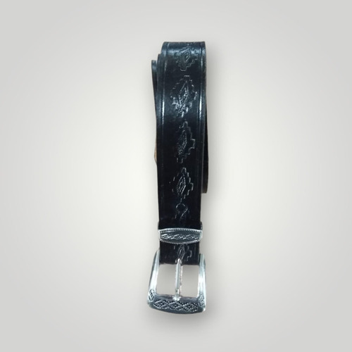 Cinturones De Cuero Negro Grabado Talles Del 90 Al 160