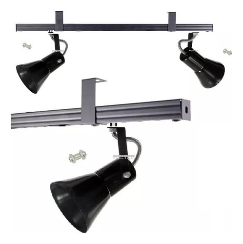 Kit 10 Spot Trilho Perfilado Eletro Calha Par20 Bulbo Ol3