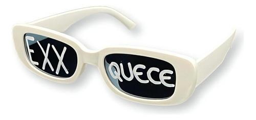 Óculos de sol Nobrand Óculos Vintage Trend Tiktok Revoada Branco - Esquece-3 16.0cm x 3.0cm x 11.0cm, cor branco - Óculos Vintage Trend Tiktok Revoada Branco - Esquece-3