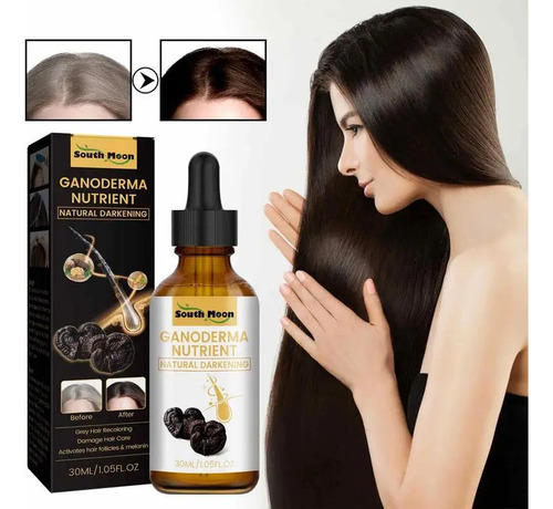 Loción Para Cabello Negro  30 Ml  Aceite Esencial Para Oscur