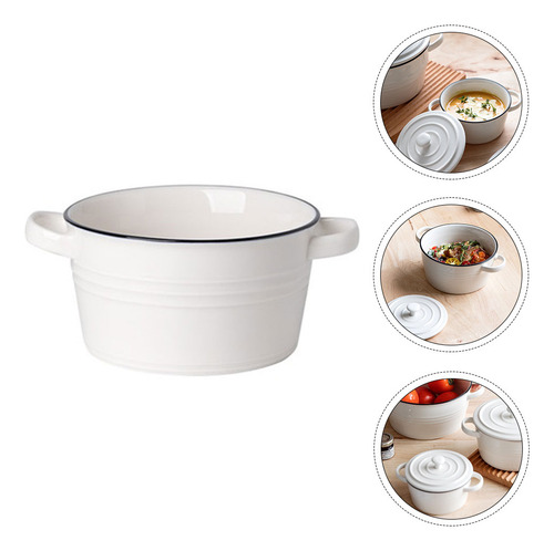 Cuencos De Sopa De Porcelana, Vajilla De Cerámica Con Doble