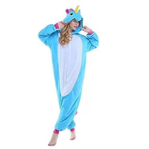 amortiguar Maryanne Jones verdad Unicornio Azul Mono Pijama Kigurumi Cosplay Disfraces S | Cuotas sin interés