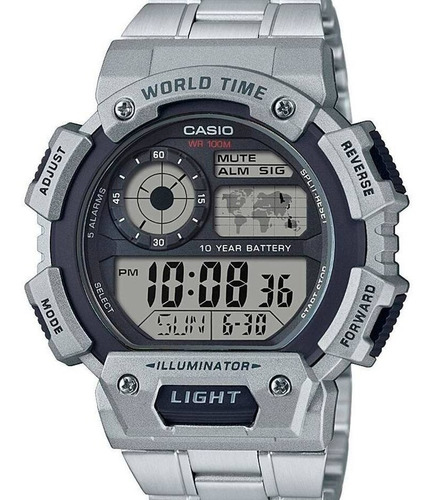 Relógio Casio Masculino Ae-1400whd-1avdf Sport World Map