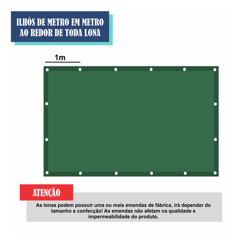 Lona Leve Impermeável 15x4 Multiuso 300 Micras 4x15 Cores