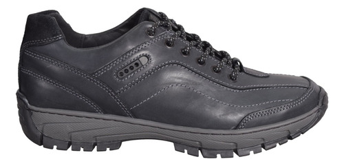 Zapato Hombre Trekking De Cuero Zurich 2058 Goma Caucho 