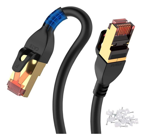 Cable Red Cat-8, 8 Metro, Internet-xbox-ps5-pc-ethernet-rj45