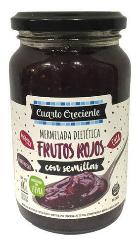 Imagen 1 de 6 de Mermelada Frutos Rojos Con Stevia Y Semillas 6un X400g