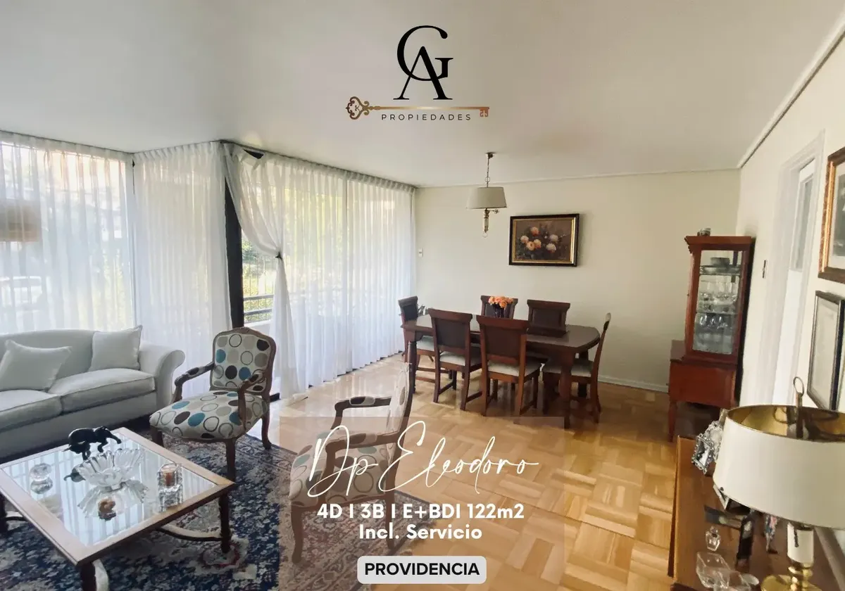 Imagen 2 de 22 de ¡vive Providencia! Exclusivo 4d+3b | 122m² + Terraza Amplio