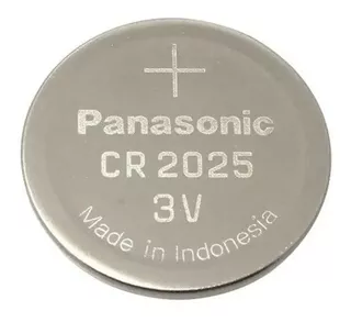 Pila De Litio Cr2025 De 3v Panasonic Pack De 5 Unidades