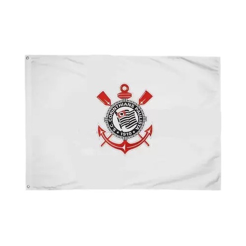 Bandeira Corinthians Oficial Nacionais Estampada 128x73cm