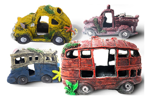 (1 #mold) Simulación De Coche Destrozado, Paisaje, Decoració