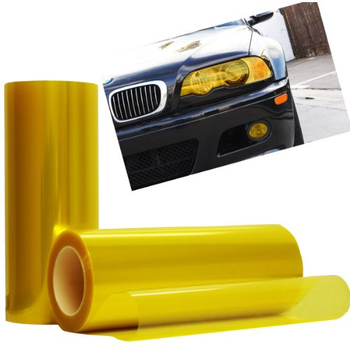 Jdm Yellow Tint Vinyl Cover Wrap Film Gloss Faros Antin...