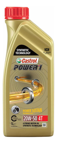 Aceite Castrol Power 1 20w-50 Full Sintético 4t