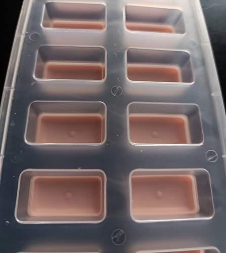 Cubetera Silicona Plástico 12 Hielos Cubitos Freezer Cocina Rosa