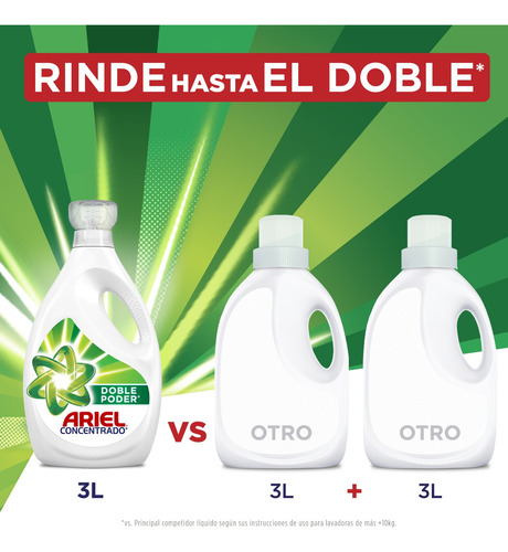 Detergente Liquido Ariel Concentrado Doble Poder 1.8 Litros