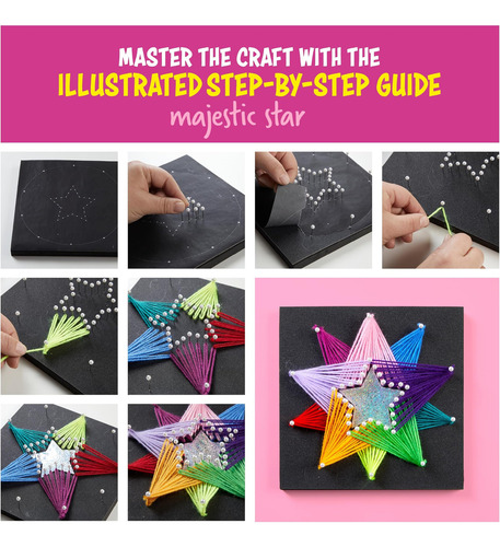 Dan & Darci String Art Craft Kit Para Niños Regalos De Para