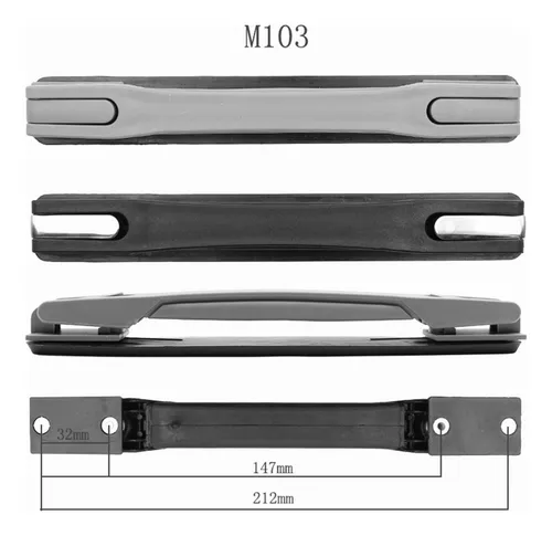 Maleta Maleta Maleta Asa Empuñadura Tm-103 Negro Tm-103
