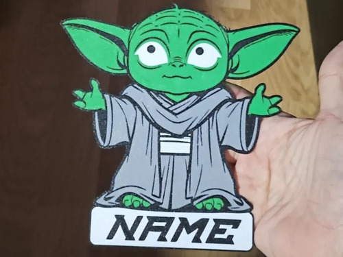 Cake Toppers /carteles Personalizados Gris Star Wars