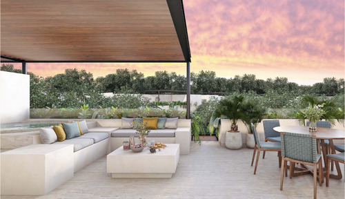 Departamento Tipo Pentouse En Venta En Tulum, Costa Caribe, Equipados.