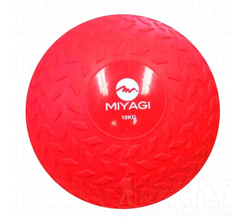 Balón Pelota Medicinal Tipo Llanta Inflble 10 Kg Rojo Miyagi