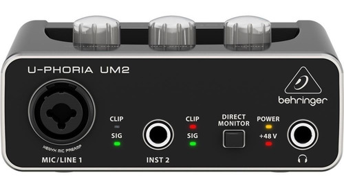 Placa Sonido Behringer Um2 Interface Um-2 Midas Nueva