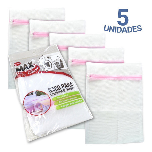 Saco 40x30 Para Máquina De Lavar Roupas Íntimas Sutiã Cueca